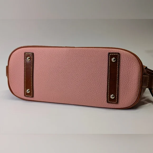 Dooney & Bourke Pink and Brown Satchel